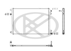 KOYORAD PL413950 — Radiator răcire motor