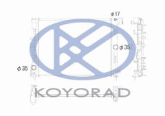 KOYORAD PL494021 — Радиатор охлаждения