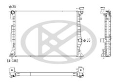 KOYORAD PL823593 — Radiator răcire motor
