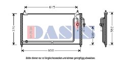 AKS DASIS 072012N — Радиатор кондиционера