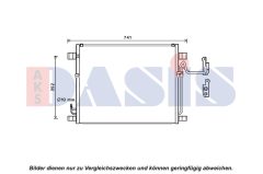 AKS DASIS 072054N — Радиатор кондиционера