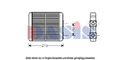 AKS DASIS 076001N — Radiator încălzire habitaclu