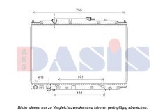 AKS DASIS 100072N — Radiator răcire motor