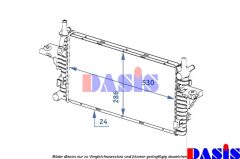 AKS DASIS 121001N — Radiator răcire motor