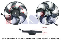 AKS DASIS 128087N — Ventilator radiator motor