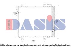 AKS DASIS 140003N — Radiator răcire motor