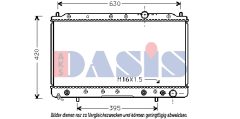 AKS DASIS 140950N — Радиатор охлаждения