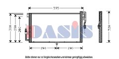 AKS DASIS 152005N — Radiator aer condiționat