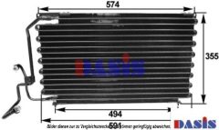 AKS DASIS 162040N — Radiator aer condiționat