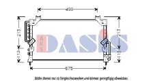 AKS DASIS 212490N — Радиатор кондиционера