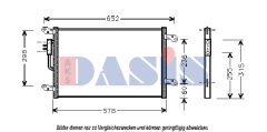 AKS DASIS 302000N — Радиатор кондиционера