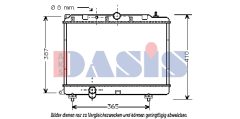 AKS DASIS 370350N — Радиатор охлаждения