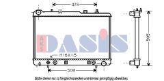 AKS DASIS 510012N — Радиатор охлаждения