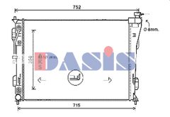 AKS DASIS 510186N — Радиатор охлаждения