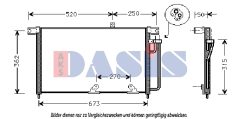AKS DASIS 512011N — Радиатор кондиционера