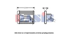 AKS DASIS 516014N — Radiator încălzire habitaclu