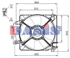 AKS DASIS 518115N — Ventilator radiator motor