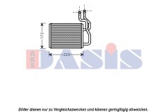 AKS DASIS 519009N — Radiator încălzire habitaclu