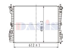 AKS DASIS 520145N — Radiator răcire motor