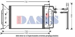 AKS DASIS 522035N — Радиатор кондиционера