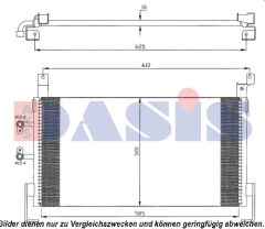 AKS DASIS 522054N — Radiator aer condiționat