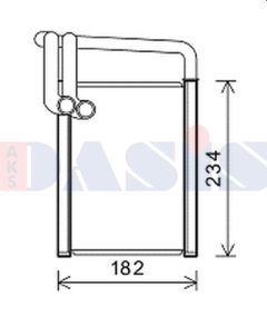 AKS DASIS 569027N — Радиатор печки