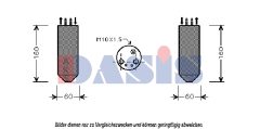 AKS DASIS 800424N — Filtru deshidrator aer condiționat