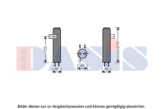 AKS DASIS 800578N — Filtru deshidrator aer condiționat