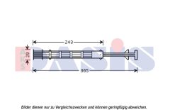 AKS DASIS 800612N — Filtru deshidrator aer condiționat