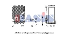 AKS DASIS 820049N — Evaporator aer condiționat