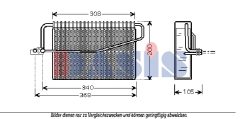 AKS DASIS 820103N — Evaporator aer condiționat
