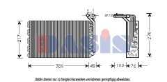 AKS DASIS 820198N — Evaporator aer condiționat