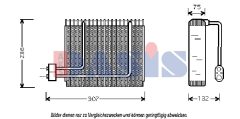 AKS DASIS 820220N — Evaporator aer condiționat