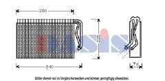 AKS DASIS 820229N — Evaporator aer condiționat