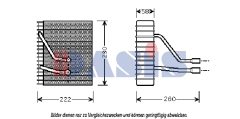 AKS DASIS 820241N — Evaporator aer condiționat