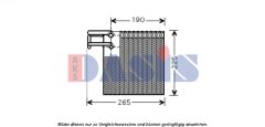 AKS DASIS 820265N — Evaporator aer condiționat