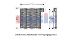 AKS DASIS 820316N — Evaporator aer condiționat