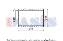 AKS DASIS 820339N — Evaporator aer condiționat