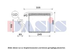 AKS DASIS 820346N — Evaporator aer condiționat