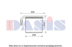 AKS DASIS 820358N — Evaporator aer condiționat