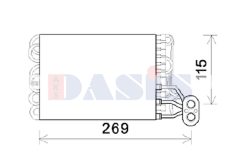 AKS DASIS 820378N — Evaporator aer condiționat