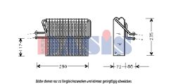 AKS DASIS 821250N — Evaporator aer condiționat