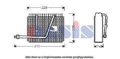 AKS DASIS 821850N — Evaporator aer condiționat