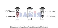 AKS DASIS 840169N — Supapă de expansiune aer condiționat