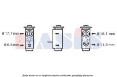 AKS DASIS 840172N — Supapă de expansiune aer condiționat