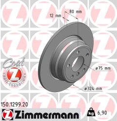 ZIMMERMANN 150.1299.20 — Disc de frână