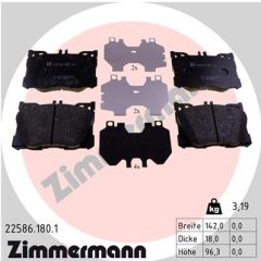 ZIMMERMANN 22586.180.1 — Plăcuțe de frână disc