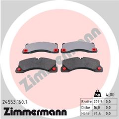 ZIMMERMANN 24553.160.1 — Plăcuțe de frână disc