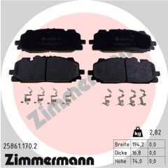 ZIMMERMANN 25861.170.2 — Колодки тормозные дисковые