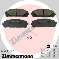 ZIMMERMANN 26448.175.2 — Колодки тормозные дисковые